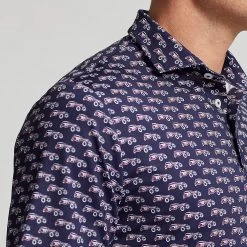 RLX Golf Shirt - Speedster Printed Airflow - Refined Navy AW23 -Fashion Golf 0004 s7 1487950 alternate4