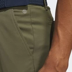 Adidas Golf Trousers - Primegreen Tapered Pant - Olive Strata AW23 18 Adidas Golf Trousers - Primegreen Tapered Pant - Olive Strata AW23 -Fashion Golf 0006 hr9048 6 apparel on model detail view 1 grey