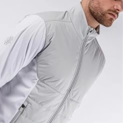 Galvin Green Golf Jacket - Leonard Quilted IFC-1 - Cool Grey AW23 -Fashion Golf 0008 leonard b01000049365 s 195