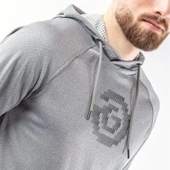 Galvin Green Golf Pullover - Desmond Hoodie - Grey Mel. AW23 -Fashion Golf 0078 desmond c01000289112 s 95