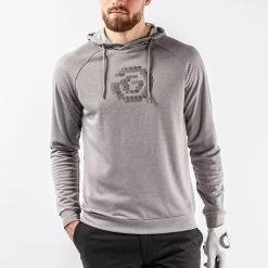 Galvin Green Golf Pullover - Desmond Hoodie - Grey Mel. AW23 -Fashion Golf 0081 desmond c01000289112 s 89