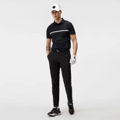 J.Lindeberg Golf Trousers - Stuart Stripe Pant Slim - Black AW23 -Fashion Golf 0082 layer 14