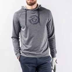 Galvin Green Golf Pullover - Desmond Hoodie - Navy Mel. AW23 -Fashion Golf 0091 desmond c01000289111 s 88