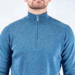 Galvin Green Golf Jumper - Chester Merino - Blue Mel. AW23 -Fashion Golf 0107 chester g11569587 s 59