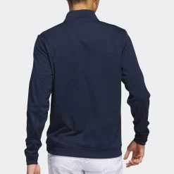 Adidas Golf Jumper - Elevated QZ - Collegiate Navy AW23 -Fashion Golf adidas golf jumper elevated qz collegiate navy ss23 ib6114 f