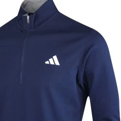 Adidas Golf Jumper - Elevated QZ - Collegiate Navy AW23 -Fashion Golf adidas golf jumper elevated qz collegiate navy ss23 ib6114 o
