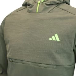 Adidas Golf Pullover - Texture Anorak - Olive Strata AW23 -Fashion Golf adidas golf pullover texture anorak olive strata aw23 ib1989 29