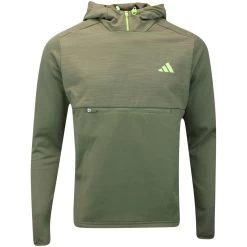 Adidas Golf Pullover - Texture Anorak - Olive Strata AW23