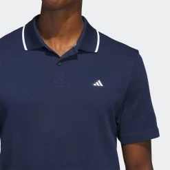 Adidas Golf Shirt - Go-To Pique Polo - Collegiate Navy SS23 -Fashion Golf adidas golf shirt go to pique polo collegiate navy ss23 hr7975 d