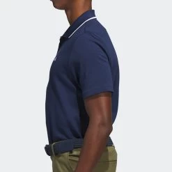 Adidas Golf Shirt - Go-To Pique Polo - Collegiate Navy SS23 -Fashion Golf adidas golf shirt go to pique polo collegiate navy ss23 hr7975 g