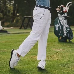 Adidas Golf Trousers - Bogey Boys Pant - White AW23 -Fashion Golf adidas golf trousers bogey boys pant white aw23 20 1