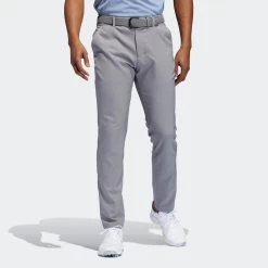 Adidas Golf Trousers - Primegreen Tapered Pant - Grey Three AW23 -Fashion Golf adidas golf trousers primegreen tapered aw22 01c