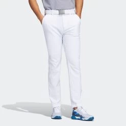 Adidas Golf Trousers - Primegreen Tapered Pant - White AW23 -Fashion Golf adidas golf trousers primegreen tapered ss22 02c