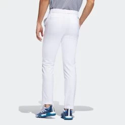 Adidas Golf Trousers - Primegreen Tapered Pant - White AW23 -Fashion Golf adidas golf trousers primegreen tapered ss22 02f