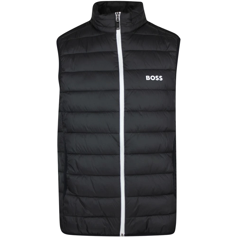 BOSS Golf Gilet - V_Thor Vest - Black - White WI23 3 BOSS Golf Gilet - V_Thor Vest - Black - White WI23