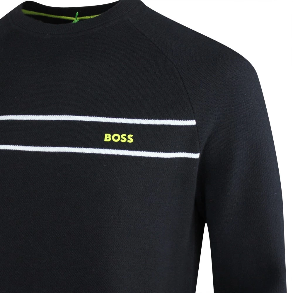BOSS Golf Jumper - Righam Crew - Black SP23 6 BOSS Golf Jumper - Righam Crew - Black SP23 - Image 4
