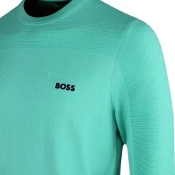 BOSS Golf Jumper - Romar Crew - Cockatoo SP23 -Fashion Golf boss golf jumper romar crew cockatoo sp23 50492635 340 73