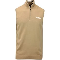 BOSS Golf Jumper - Zaxly Pro - Iconic Camel FA23