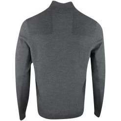 BOSS Golf Jumper - Zomat QZ - Black Melange SP23 -Fashion Golf boss golf jumper zomat qz black melange sp23 50492641 010 56