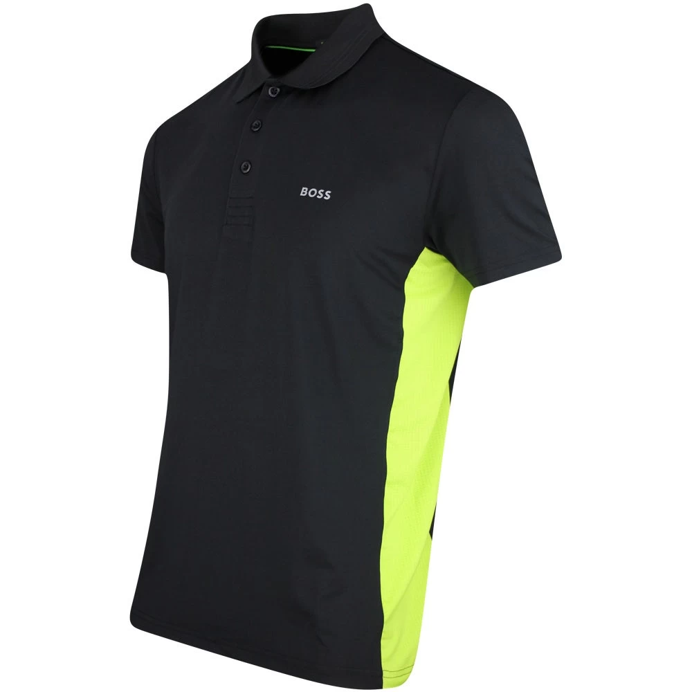 BOSS Golf Shirt - Paddytech Regular - Black SP23 4 BOSS Golf Shirt - Paddytech Regular - Black SP23 - Image 2
