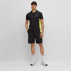 BOSS Golf Shirt - Paddytech Regular - Black SP23 17 BOSS Golf Shirt - Paddytech Regular - Black SP23 -Fashion Golf boss golf shirt paddytech regular black sp23 hbeu50487824 001 300