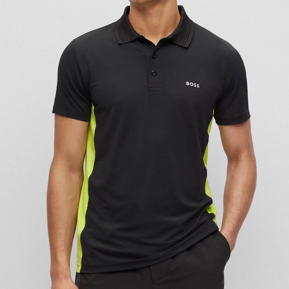 BOSS Golf Shirt - Paddytech Regular - Black SP23 7 BOSS Golf Shirt - Paddytech Regular - Black SP23 - Image 5
