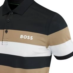BOSS Golf Shirt - Patteo MB 9 Slim - Black FA23 -Fashion Golf boss golf shirt patteo mb 9 slim black fa23 50494525 001 57