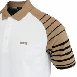 BOSS Golf Shirt - Paule 3 Slim - Training White FA23 -Fashion Golf boss golf shirt paule 3 slim training white fa23 50494331 100 49