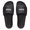 BOSS Golf Sliders - Reese Logo - Black FA23 1 BOSS Golf Sliders - Reese Logo - Black FA23 -Fashion Golf boss golf sliders reese logo black fa23 50498216 001
