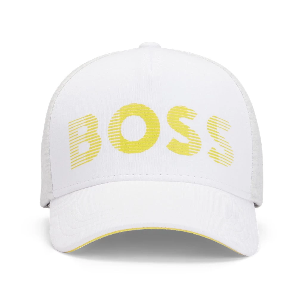 BOSS Golf Cap - Metastripe Logo - Training White FA23 3 BOSS Golf Cap - Metastripe Logo - Training White FA23