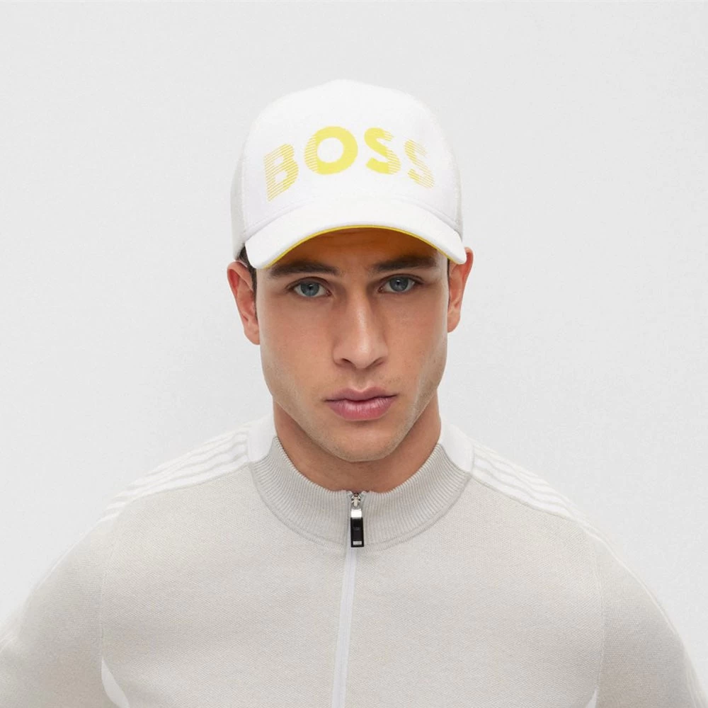 BOSS Golf Cap - Metastripe Logo - Training White FA23 7 BOSS Golf Cap - Metastripe Logo - Training White FA23 - Image 5