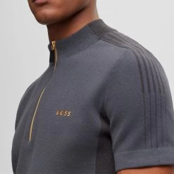 BOSS Golf Jumper - Zinos SS - Asphalt FA23 -Fashion Golf boss golf jumper zinos ss asphalt fa23 50499053 027 lifestyle