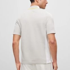 BOSS Golf Jumper - Zinos SS - Light Grey Melange FA23 -Fashion Golf boss golf jumper zinos ss light grey melange fa23 50499053 057 2