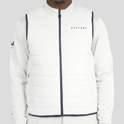Castore Golf Gilet - Quilted FZ Vest - Stone Grey SS23 -Fashion Golf castore golf gilet quilted fz vest stone grey ss23 cm0772 216 115