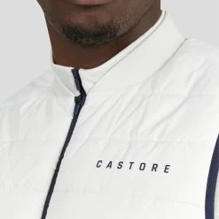 Castore Golf Gilet - Quilted FZ Vest - Stone Grey SS23 -Fashion Golf castore golf gilet quilted fz vest stone grey ss23 cm0772 216 117