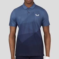 Castore Golf Shirt - Geo Gradient Print Polo - Navy SS23 -Fashion Golf castore golf shirt geo gradient print polo navy ss23 cma30363 190 99