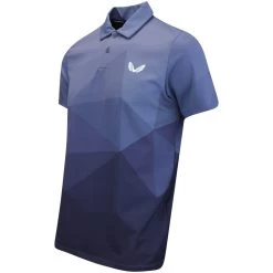 Castore Golf Shirt - Geo Gradient Print Polo - Navy SS23 -Fashion Golf castore golf shirt geo gradient print polo navy ss23 image 166