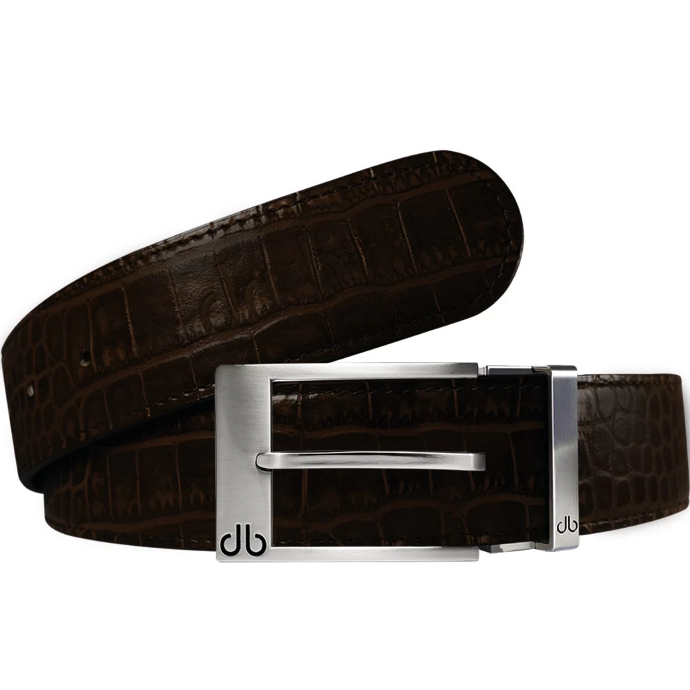 Druh Golf Belt - Crocodile Tour Leather - Dark Brown 2023 4 Druh Golf Belt - Crocodile Tour Leather - Dark Brown 2023 - Image 2