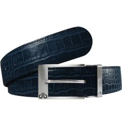 Druh Golf Belt - Crocodile Tour Leather - Navy 2023 -Fashion Golf druh golf belt croc navy silver prong 2021