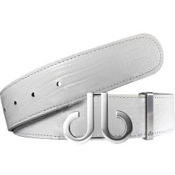 Druh Golf Belt - Lizard Tour Leather - White 2023