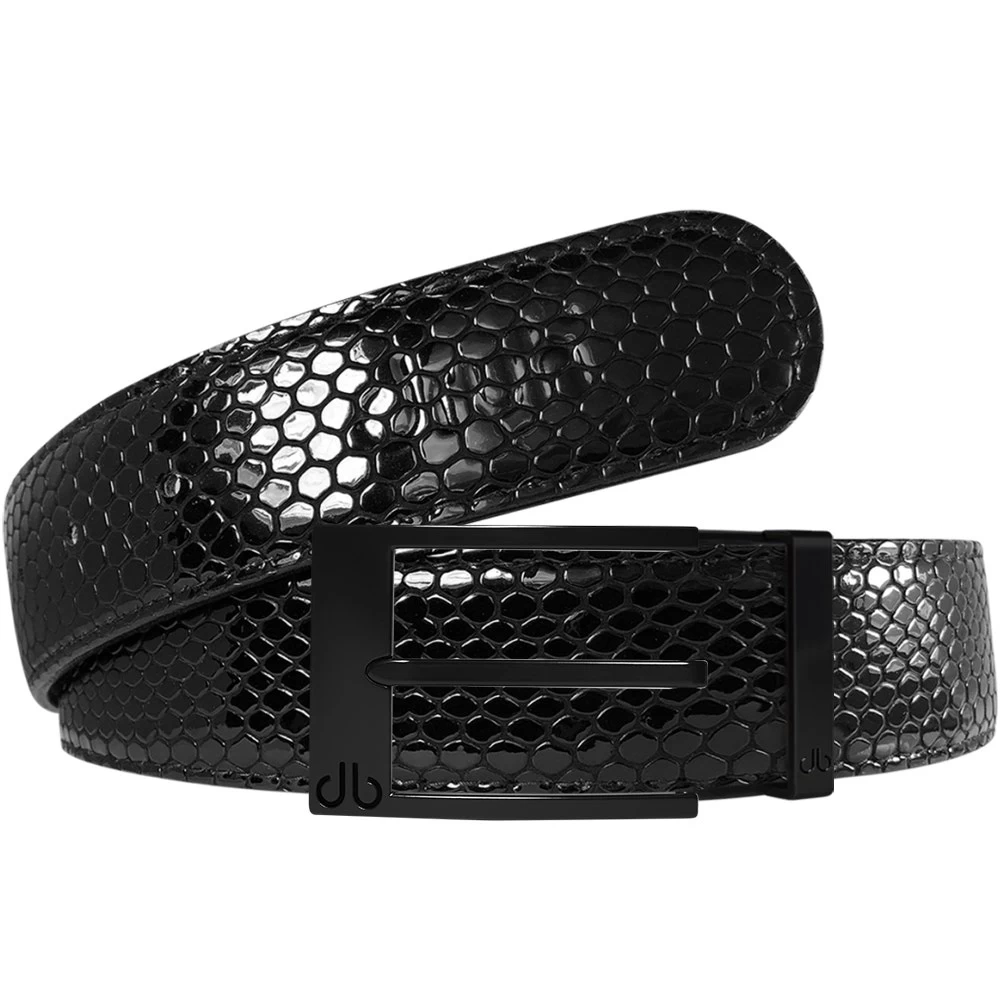 Druh Golf Belt - Snakeskin Tour Leather - Triple Black 2023 4 Druh Golf Belt - Snakeskin Tour Leather - Triple Black 2023 - Image 2