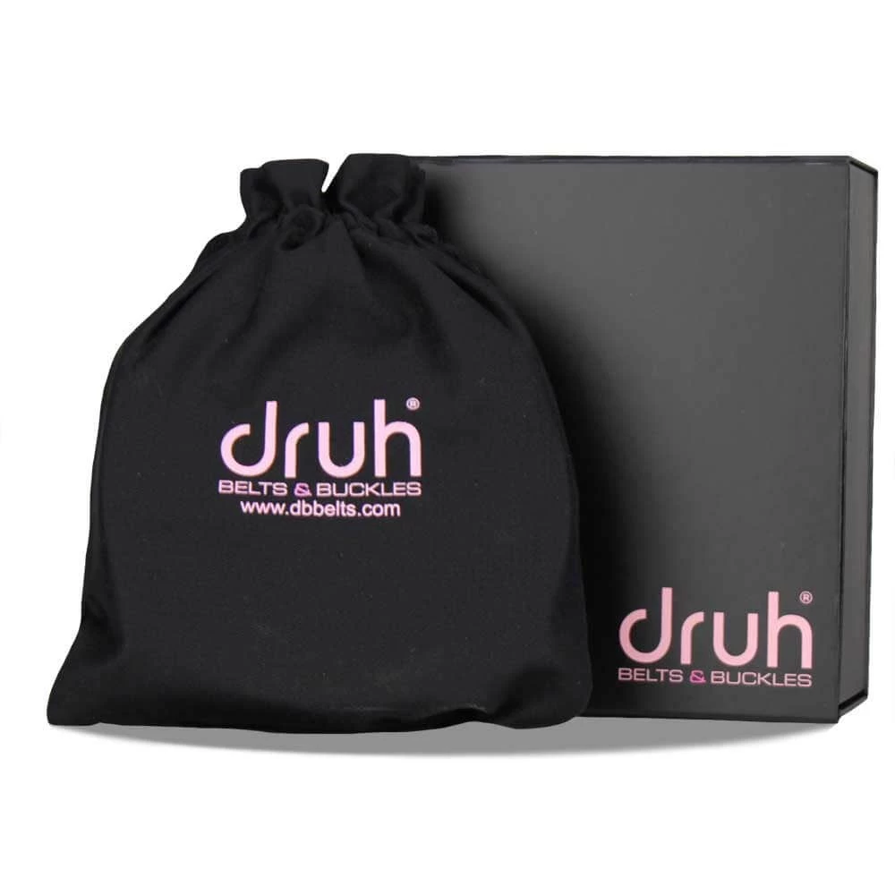 Druh Golf Belt - Crocodile Tour Leather - Black 2023 5 Druh Golf Belt - Crocodile Tour Leather - Black 2023 - Image 3