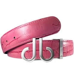 Druh Golf Belt - Crocodile Tour Leather - Pink 2023