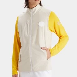 G/FORE Golf Gilet - Repeller Soft Shell Vest - Stone SP23 -Fashion Golf g fore golf gilet repeller soft shell vest stone sp23 g4ma23o06 stn a