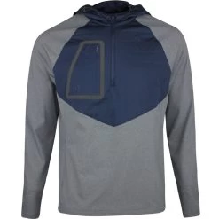 G/FORE Golf Jacket - Dry-Tex QZ Hoodie - Charcoal SP23