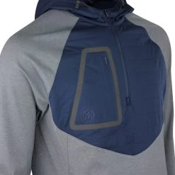 G/FORE Golf Jacket - Dry-Tex QZ Hoodie - Charcoal SP23 -Fashion Golf g fore golf jacket dry tex qz hoodie charcoal sp23 g4ma23o33 chgr y