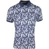 G/FORE Golf Shirt - Blossom Floral Polo - Twilight SP23 -Fashion Golf g fore golf shirt blossom floral polo twilight sp23 g4ms23k061 twlt o