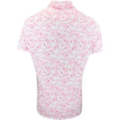 G/FORE Golf Shirt - Botanic Garden Tech Jersey - Trifle AW23 -Fashion Golf g fore golf shirt botanic garden tech jersey trifle aw23 g4mf23k060a trif 94