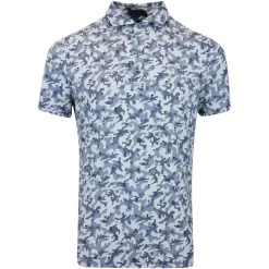 G/FORE Golf Shirt - Mapped Icon Camo Tech Jersey - Fjord AW23