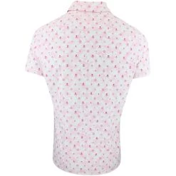G/FORE Golf Shirt - Mapped Icon Camo Tech Jersey - Petal AW23 -Fashion Golf g fore golf shirt mapped icon camo tech jersey petal aw23 g4mf23k060 ptl 42